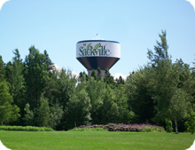 château d'eau de Sackville en Nouvelle-Écosse