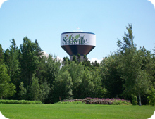 ch&acirc;teau d'eau de Sackville en Nouvelle-&Eacute;cosse