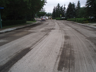 La surface nivelée de la rue Dorothy