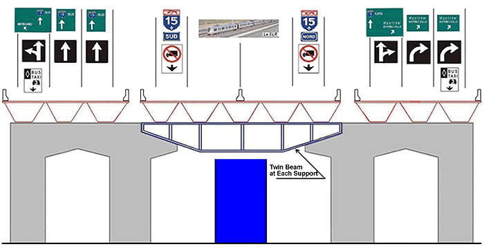 Figure 3: Stage 3 of Mr. René Therrien's Champlain Bridge Concept