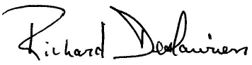 signature de Richard Deslauriers