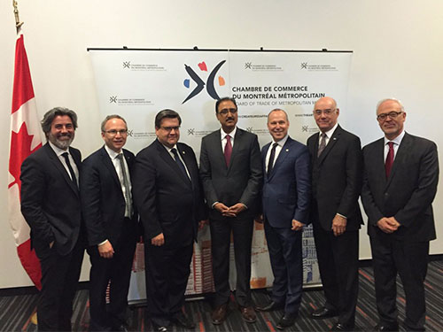 Meeting at the Montreal Chamber of Commerce, May 2016.