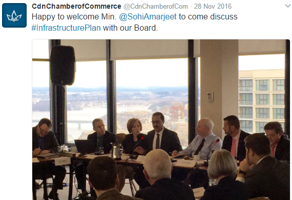 Image 5: Meeting at the Canadian Chamber of Commerce.