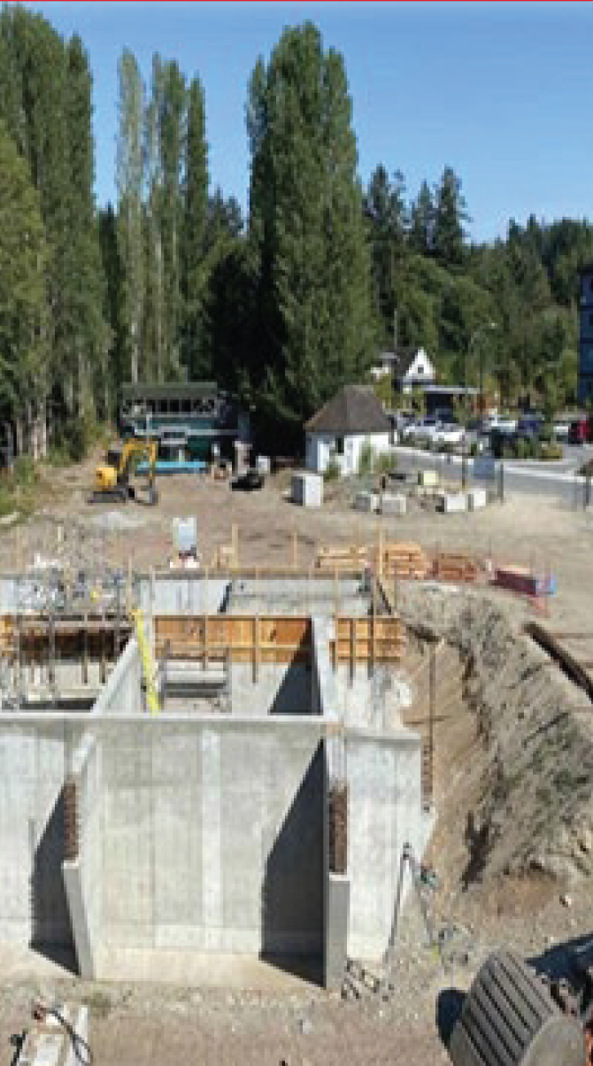 Construction de la nouvelle usine de traitement des eaux usées de Port Stalashen, Colombie-Britannique 
