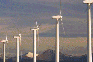 Wind turbines in Southern Alberta