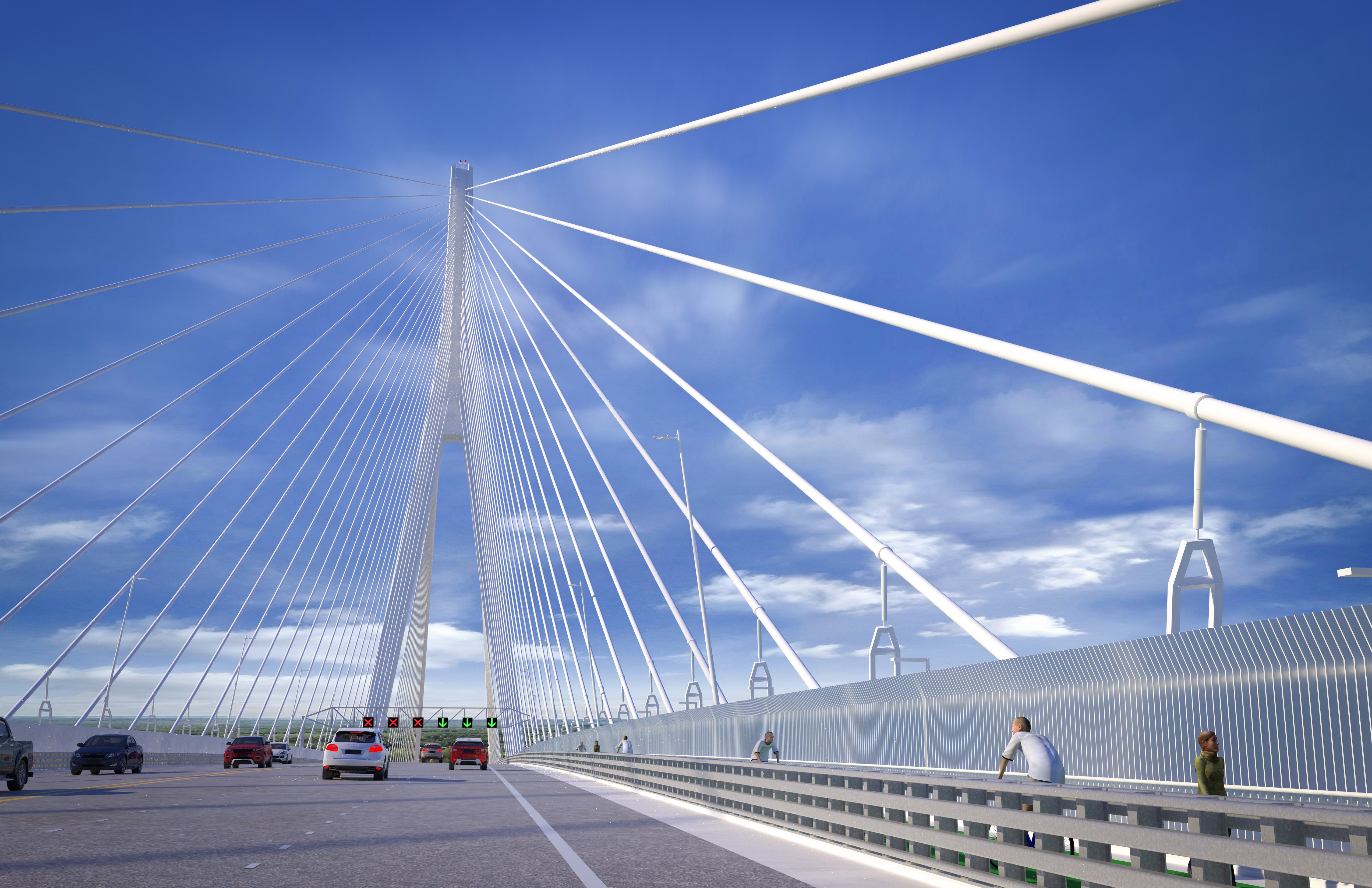 Conception numérique du pont international Gordie-Howe
