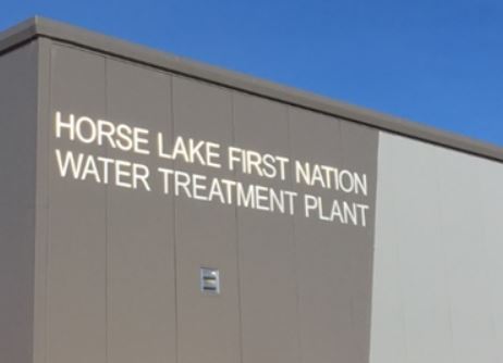 Station de traitement de l'eau de la Première Nation de Horse Lake